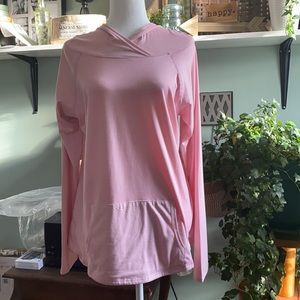 Cute pink Jockey hooded shirt!